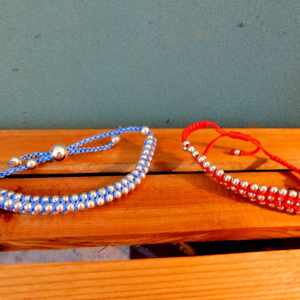 Ladies Corded Beaded Bracelets - 2